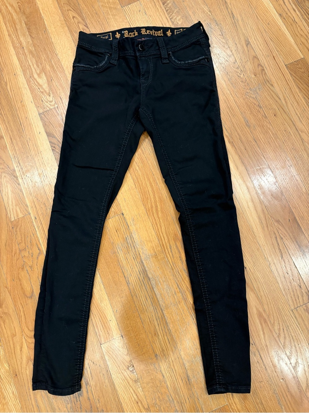 NWOT Rock Revival Women's Black Skinny Stretch Jeans